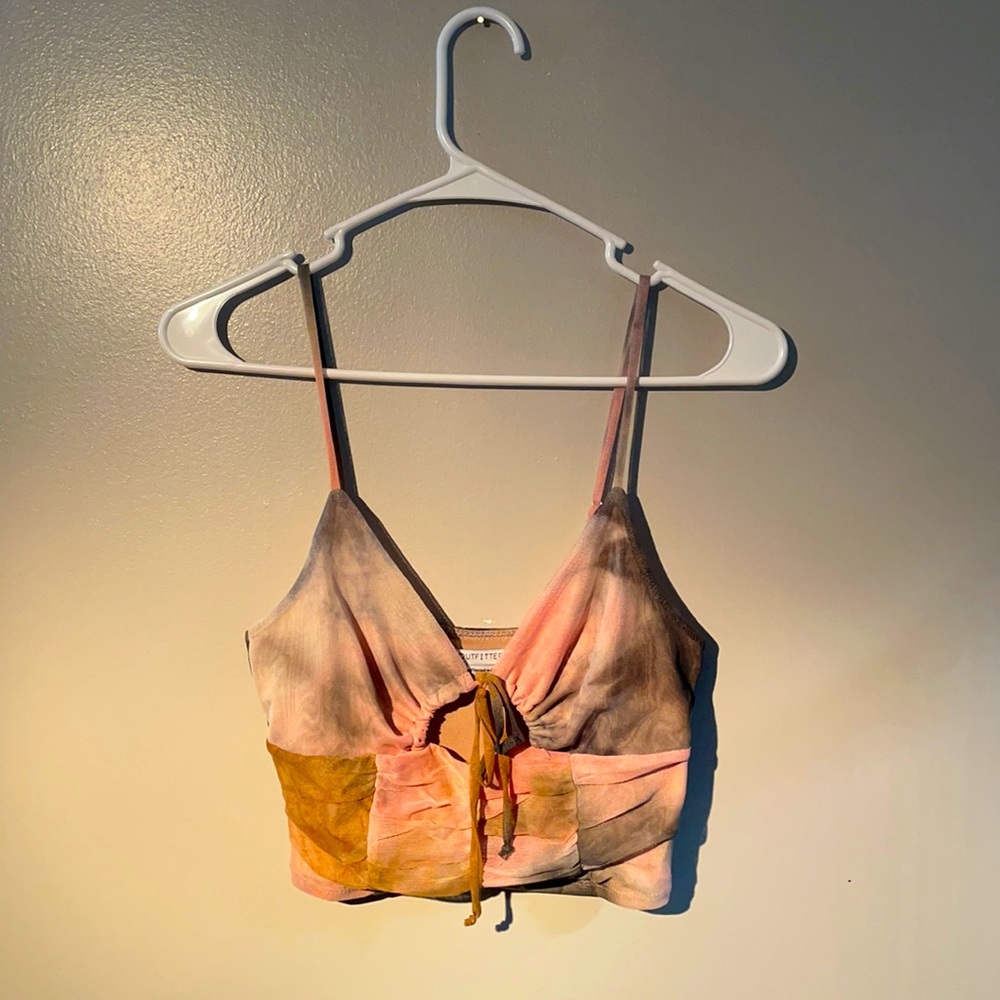 Urban Outfitters Tie-dyed Crop Tank Top